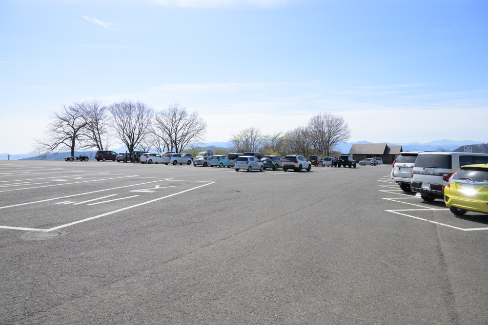 県立妙義公園第一駐車場の様子