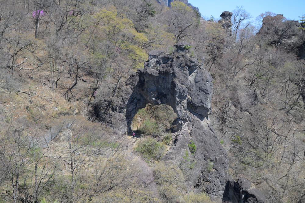 妙義山 見晴台から望む岩峰と山並みの絶景風景
