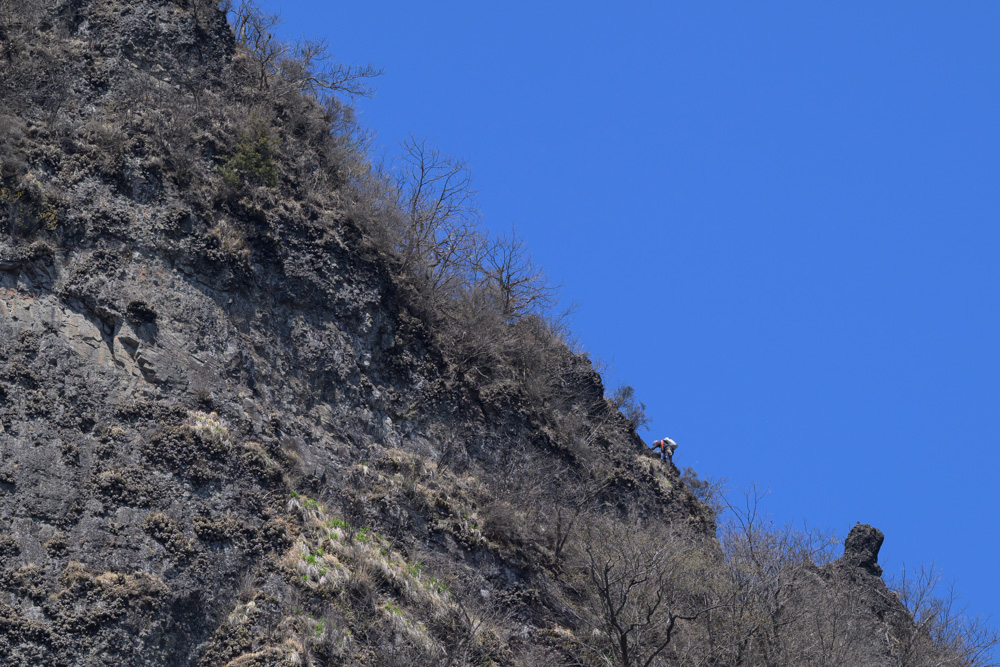 妙義山 見晴台から望む岩峰と山並みの絶景風景